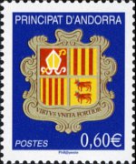 Andorra (French admin) 2003 - set Coat of arms: 0,60 €
