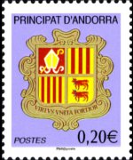 Andorra (French admin) 2003 - set Coat of arms: 0,20 €