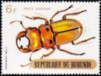 Burundi 1970 - set Beetles: 6 fr