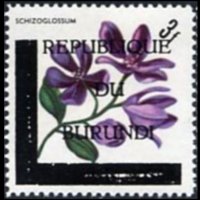 Burundi 1967 - set Flowers - Republic: 3 fr
