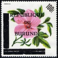 Burundi 1967 - set Flowers - Republic: 100 fr