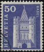 Switzerland 1960 - set Postal history and buildings: 50 c