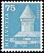 Switzerland 1960 - set Postal history and buildings: 75 c