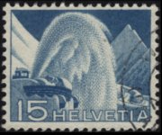 Svizzera 1949 - serie Tecnica e paesaggi: 15 c