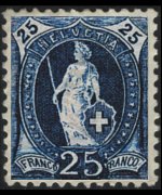 Switzerland 1882 - set Standing Helvetia: 25 c