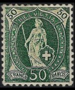 Switzerland 1882 - set Standing Helvetia: 50 c