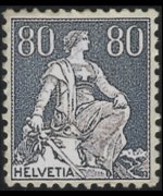 Switzerland 1908 - set Sitting Helvetia: 80 c