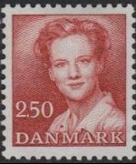 Danimarca 1982 - serie Regina Margareta: 2,50 kr
