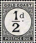 Gold Coast 1923 - set Numeral: ½ p
