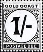 Gold Coast 1923 - set Numeral: 1 sh