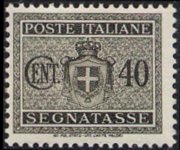 Italy 1945 - set Coat of arms without fascist emblems: 40 c