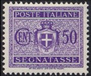 Italy 1945 - set Coat of arms without fascist emblems: 50 c