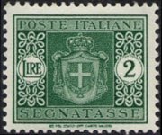 Italy 1945 - set Coat of arms without fascist emblems: 2 L