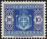 Italy 1945 - set Coat of arms without fascist emblems: 10 L