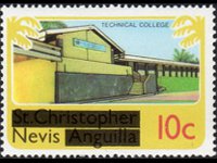 Nevis 1980 - serie Soggetti vari: 10 c