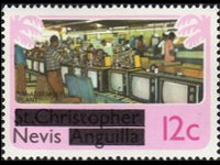 Nevis 1980 - serie Soggetti vari: 12 c