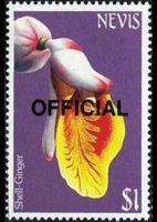Nevis 1985 - serie Fiori: 1 $