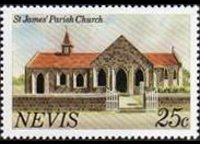 Nevis 1981 - serie Vedute: 25 c