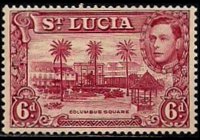 Santa Lucia 1938 - serie Re Giorgio VI e vedute: 6 p