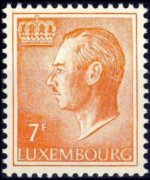 Luxembourg 1965 - set Grand Duke Jean: 7 fr
