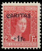 Luxembourg 1914 - set Grand Duchess Marie Adelaide: 2½ fr + 1 fr
