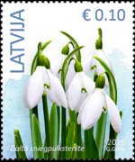 Latvia 2014 - set Flowers: 0,10 €