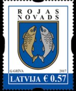 Lettonia 2015 - serie Stemmi: 0,57 €