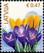 Latvia 2014 - set Flowers: 0,47 €