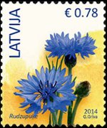 Latvia 2014 - set Flowers: 0,78 €