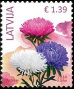 Latvia 2014 - set Flowers: 1,39 €