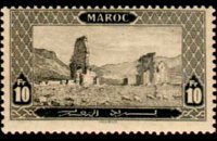 Morocco 1917 - set Monuments: 10 fr