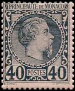 Monaco 1885 - set Prince Charles III: 40 c