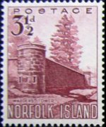 Norfolk Island 1953 - set Views: 3½ p