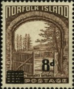 Norfolk Island 1953 - set Views: 8 p su 8½ p