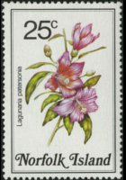 Norfolk Island 1984 - set Flowers: 25 c