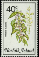 Norfolk Island 1984 - set Flowers: 40 c
