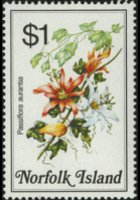 Norfolk Island 1984 - set Flowers: 1 $