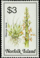 Norfolk Island 1984 - set Flowers: 3 $
