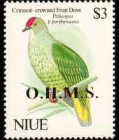 Niue 1993 - serie Uccelli: 3 $