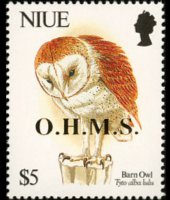 Niue 1993 - set Birds: 5 $