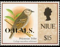 Niue 1993 - serie Uccelli: 15 $