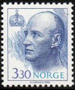 Norway 1992 - set King Harald V and Queen Sonja: 3,30 kr