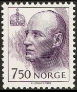 Norway 1992 - set King Harald V and Queen Sonja: 7,50 kr