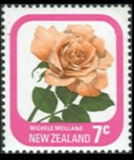 New Zealand 1975 - set Roses: 7 c