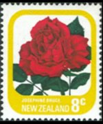 New Zealand 1975 - set Roses: 8 c