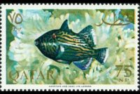 Qatar 1965 - set Fish: 75 np