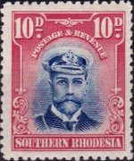 Rhodesia del sud 1924 - serie Re Giorgio V: 10 p