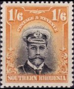 Southern Rhodesia 1924 - set King George V: 1'6 sh