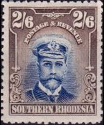 Southern Rhodesia 1924 - set King George V: 2'6 sh