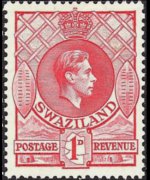Swaziland 1938 - set King George VI: 1 p
